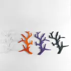 Plexiglass Wall Shelf with Coat Hooks Made in Italy - Neon Viadurini