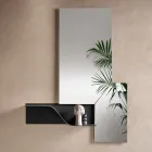 Nimea Wavy Metal Wall Shelf in Three Color Finishes Viadurini
