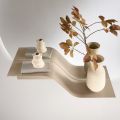 Nimea Wavy Metal Wall Shelf in Three Color Finishes