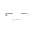 Design Shelf in Transparent Acrylic Crystal Made in Italy - Teride Viadurini