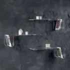 Design Shelf in Transparent Acrylic Crystal Made in Italy - Teride Viadurini