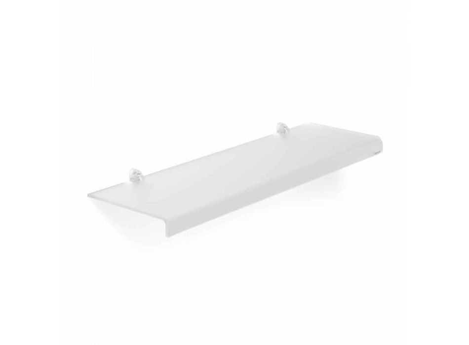 Modern design shelf in methacrylate L75xD22 cm, Andre Viadurini