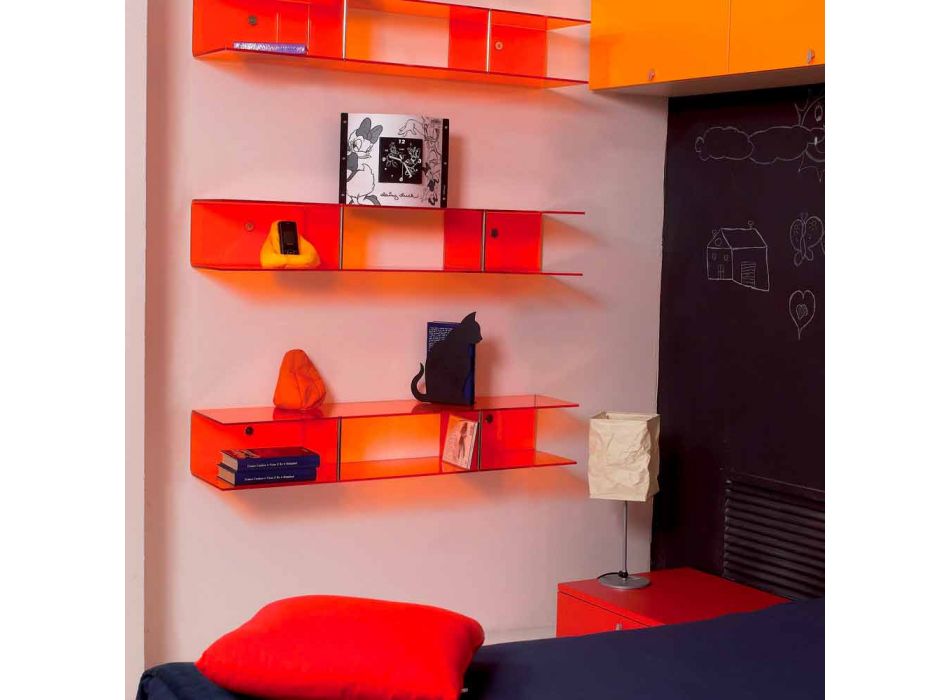 Modern design wall shelf in methacrylate Taira Viadurini