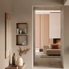 Metal Shelf in Two Sizes and Three Colors with Curved Details - Thalia Viadurini