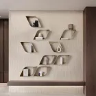 Eteris Metal Wall Shelf with Internal Space, Three Colors Available Viadurini