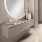 Front-Opening Melamine Shelf in Two Sizes and Multiple Colors - Lunis Viadurini