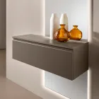 Front-Opening Melamine Shelf in Two Sizes and Multiple Colors - Lunis Viadurini
