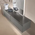 Front-Opening Melamine Shelf in Two Sizes and Multiple Colors - Lunis Viadurini