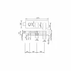 Modern Design Built-in Shower Mixer in Brass Made in Italy - Sika Viadurini