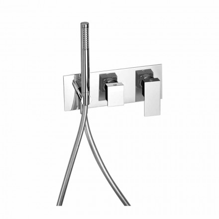Built-in Shower Mixer with Brass Diverter Made in Italy - Panela Viadurini