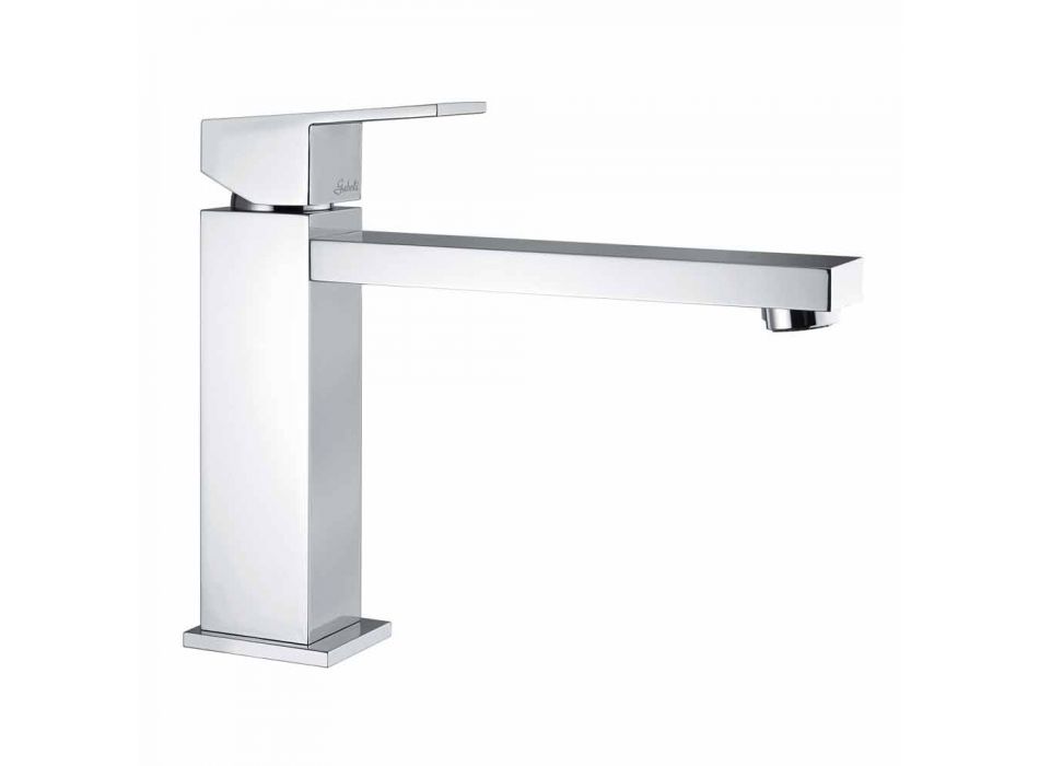 Bathroom basin mixer with spout 170 mm center distance Made in Italy - Medida Viadurini