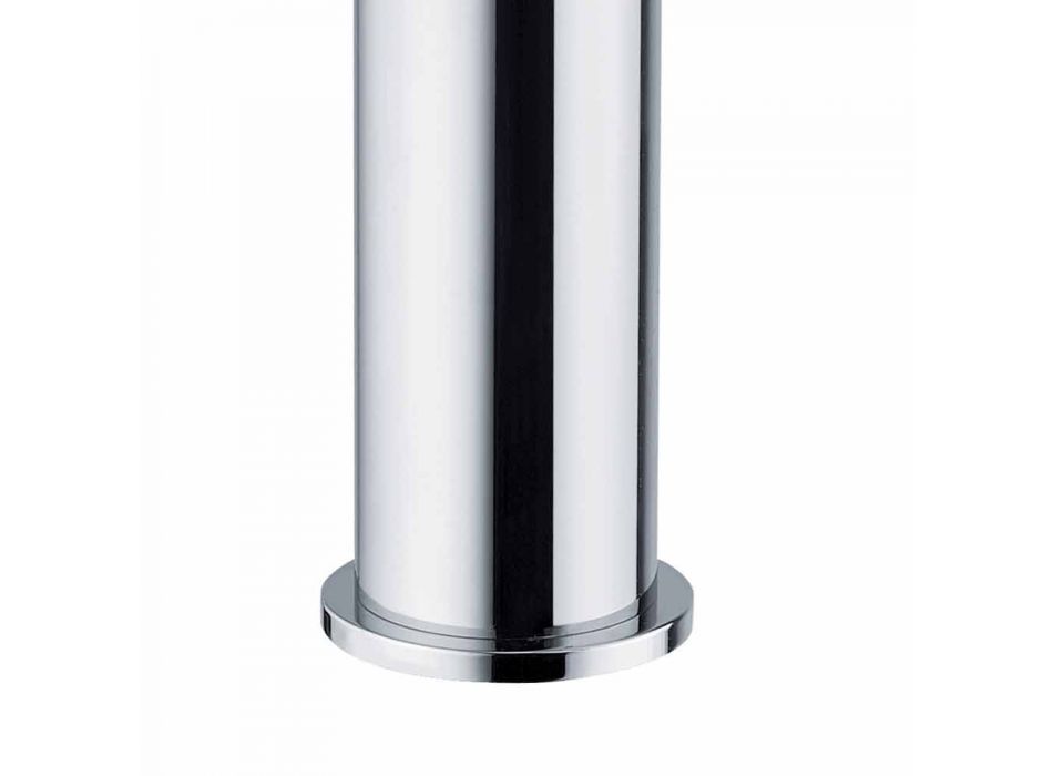Bathroom Basin Mixer in Chromed Brass Modern Design Made in Itlay - Liro Viadurini