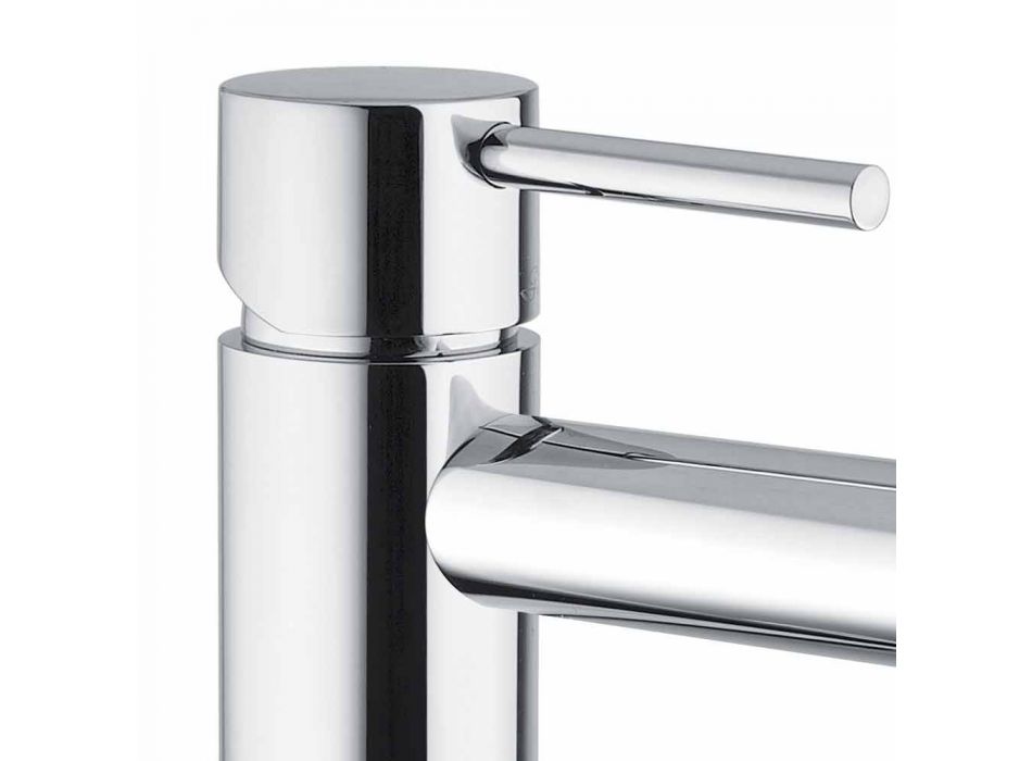 Bathroom Basin Mixer in Chromed Brass Without Drain Made in Italy - Ermia