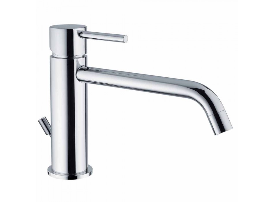 Basin Mixer with Spout 200 mm Center Distance in Brass Made in Italy - Liro Viadurini