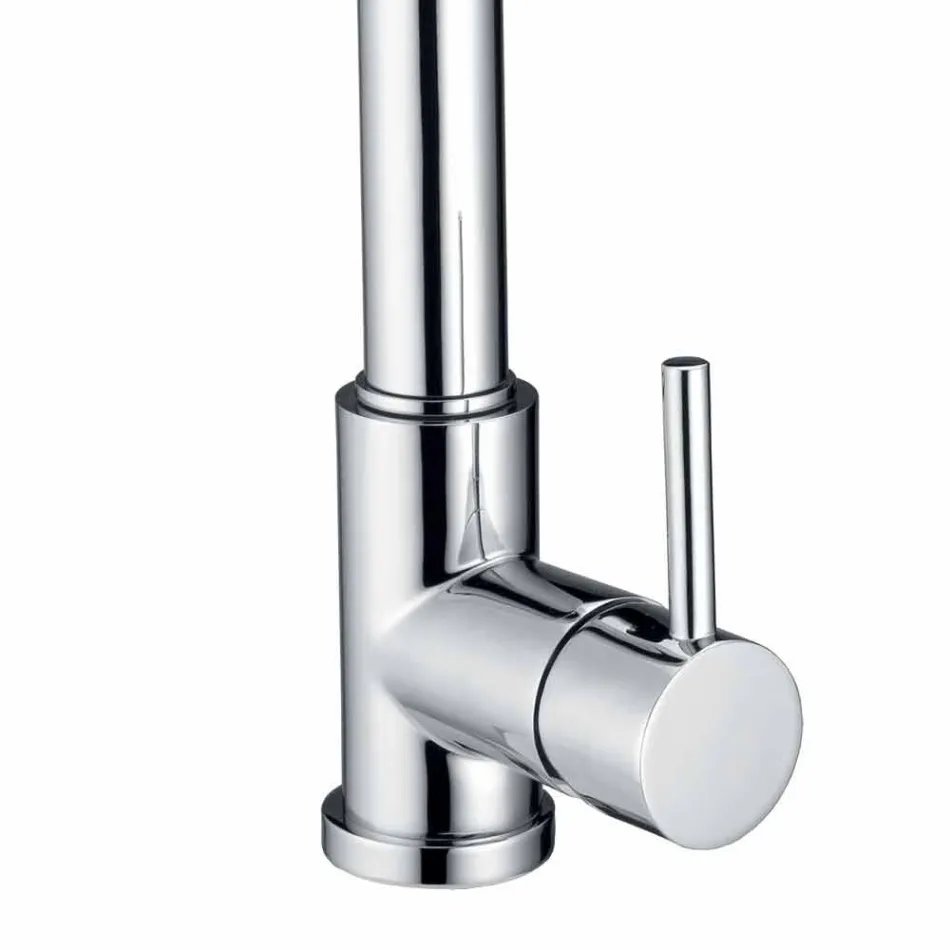 Kitchen Sink Mixer with Adjustable Hose and Hand Shower Made in Italy - Cormo Viadurini
