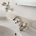 Vintage Design Single Hole Basin Mixer in Brass Made in Italy - Silvana Viadurini