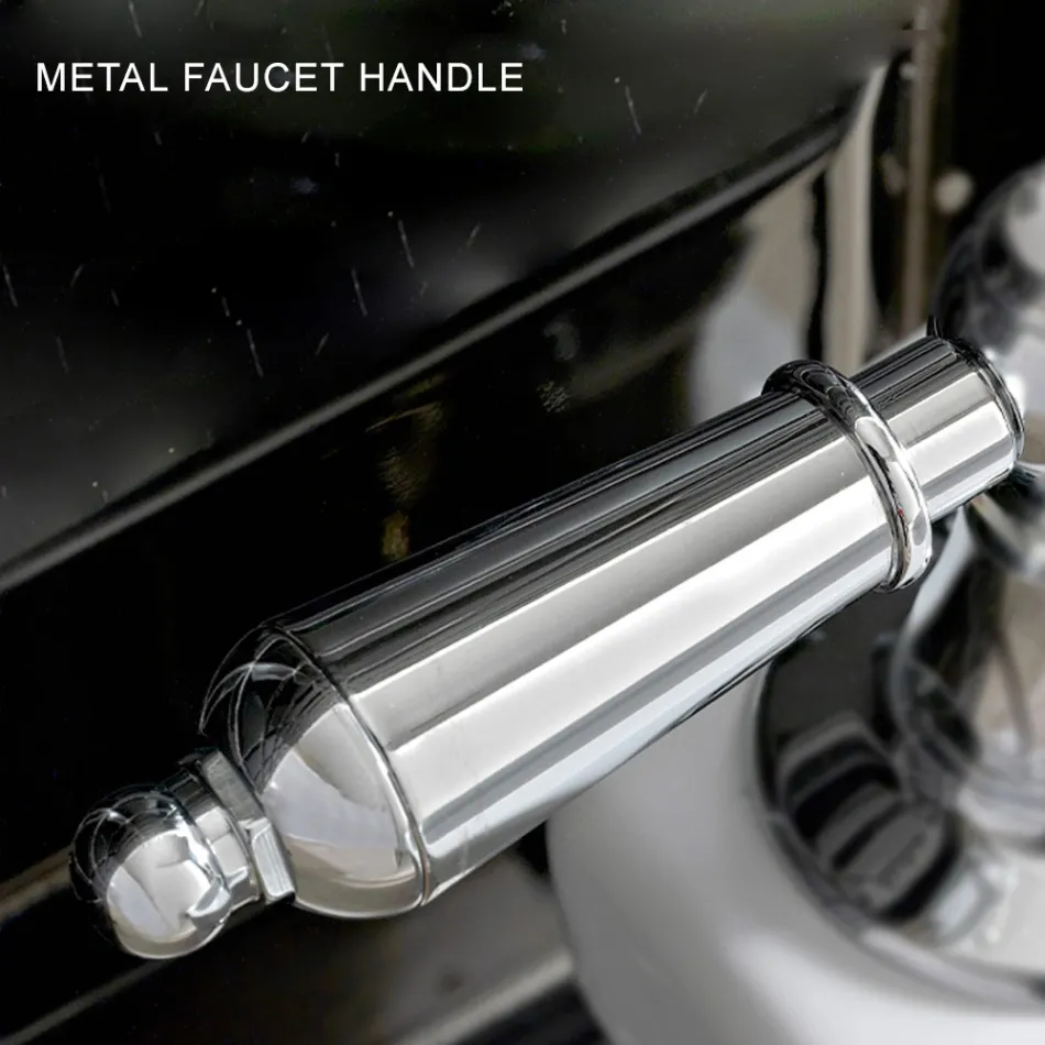 Classic Style Handmade Brass Basin Mixer with Lever - Noriana Viadurini