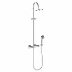Modern Shower Mixer with Shower Head and Metal Handshower - Zanio Viadurini