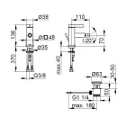 Single lever bidet mixer classic design chromed brass - artemisia Viadurini