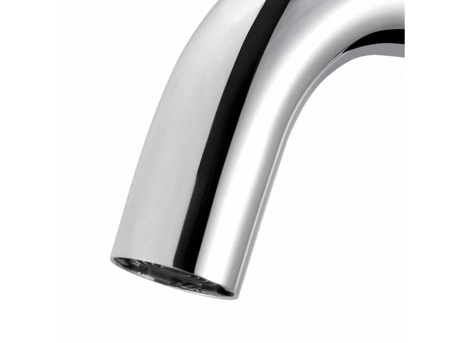 Modern Design Single Lever Mixer for Bathroom Washbasin in Metal - Zanio Viadurini