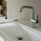 Modern Design Single Lever Mixer for Bathroom Washbasin in Metal - Zanio Viadurini