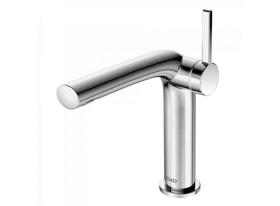Modern Single-lever Bathroom Sink Mixer with Metal Drain - Pinto Viadurini