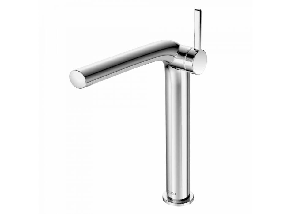 Modern Single-lever Bathroom Sink Mixer with Metal Drain - Pinto Viadurini