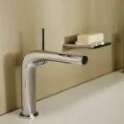 Modern Single-Lever Mixer for Washbasin Without Metal Drain - Pinto Viadurini