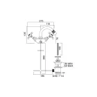 Vintage Single Hole Bidet Mixer in Brass Made in Italy - Elisea Viadurini