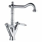 Single-Hole Mixer for Classic Washbasin in Brass Made in Italy - Shelly Viadurini