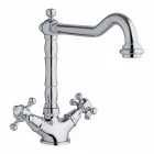 Single-hole basin mixer in Brass Classic Design Made in Italy - Castor Viadurini