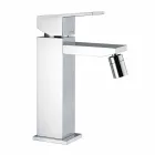 Bidet Mixer in Chrome Finish with Drain Made in Italy - Medida Viadurini