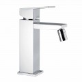 Bidet Mixer in Chrome Finish with Drain Made in Italy - Medida