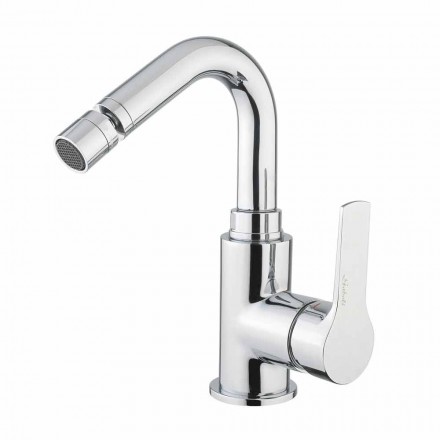 Chrome-Plated Brass Bidet Mixer Without Drain Made in Italy - Sindra Viadurini