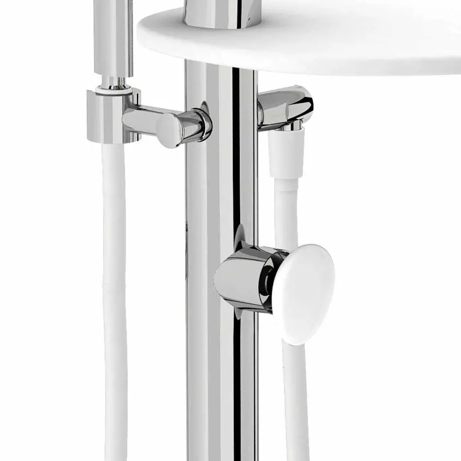 Modern Floor Deck Bath Mixer Made in Italy - Palimio Viadurini
