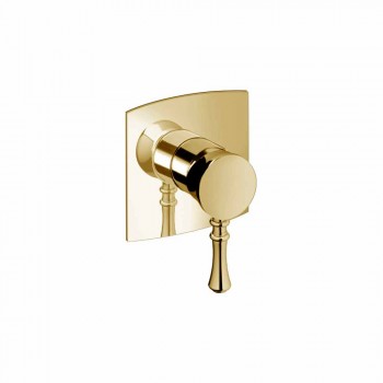 Built-in Shower Mixer in Brass Modern Design Made in Italy - Neno