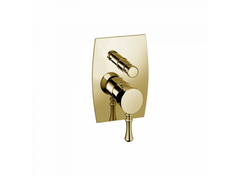 Design Brass Shower or Bathtub Mixer Made in Italy - Neno Viadurini