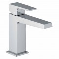 Bathroom Basin Mixer with Drain in Chrome Finish Made in Italy - Galla