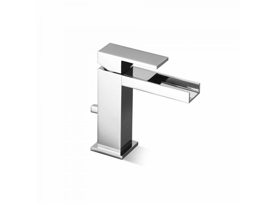 Bathroom Sink Mixer with Brass Drain Made in Italy - Bibo Viadurini