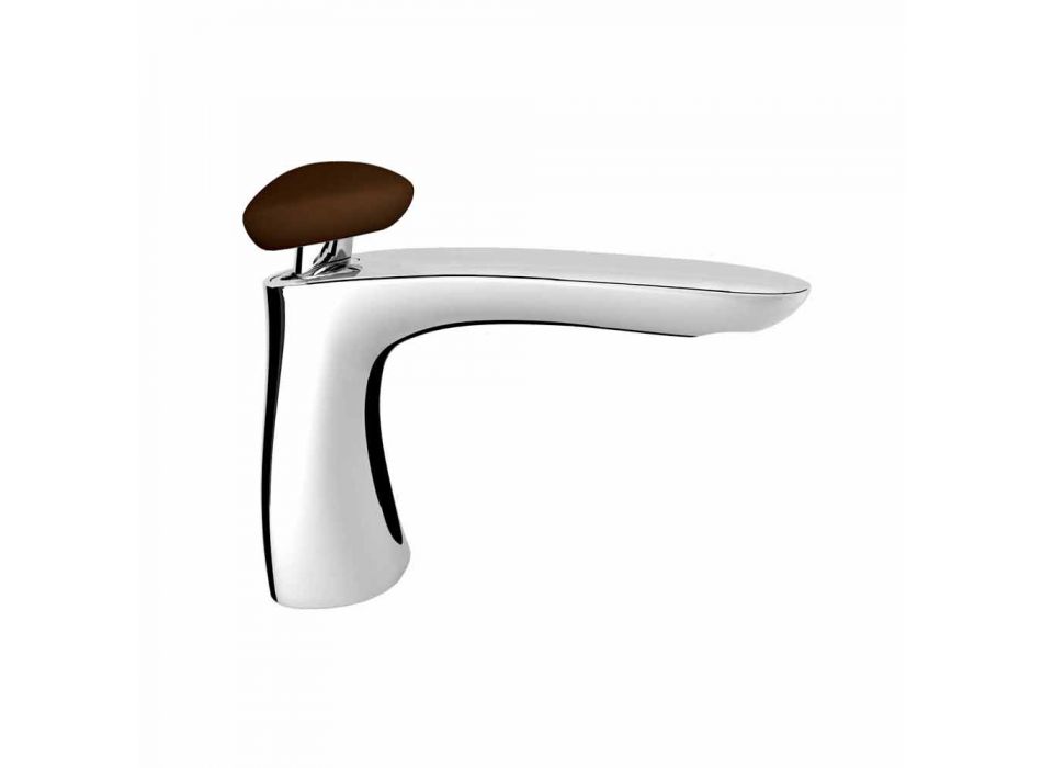 Modern Brass Bathroom Sink Mixer Made in Italy - Besugo Viadurini
