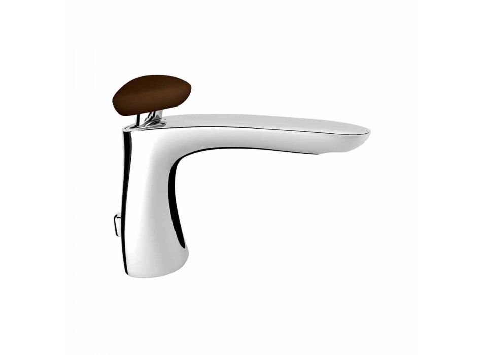 Modern Brass Bathroom Sink Mixer Made in Italy - Besugo Viadurini
