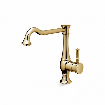 Washbasin mixer with high swivel spout Made in Italy - Neno Viadurini