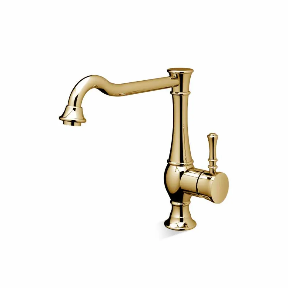Washbasin mixer with high swivel spout Made in Italy - Neno Viadurini