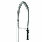 Kitchen Basin Mixer in Brass with Hand Shower Made in Italy - Kalimo Viadurini
