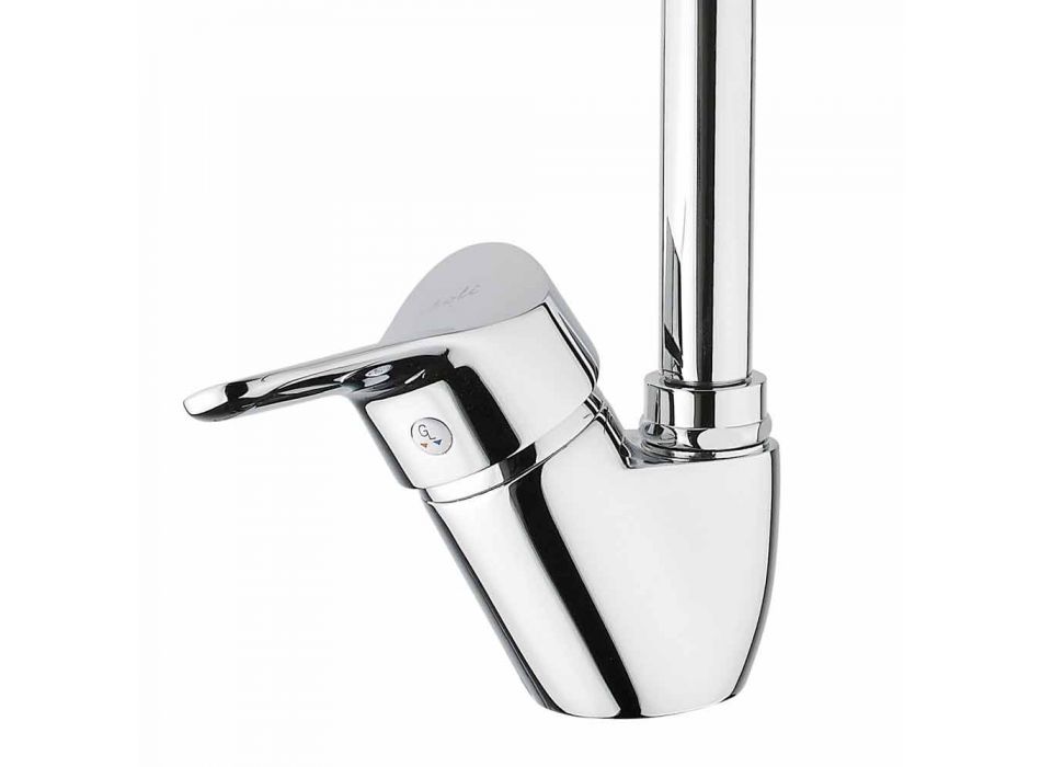 Adjustable Chrome Brass Kitchen Sink Mixer Made in Italy - Cino