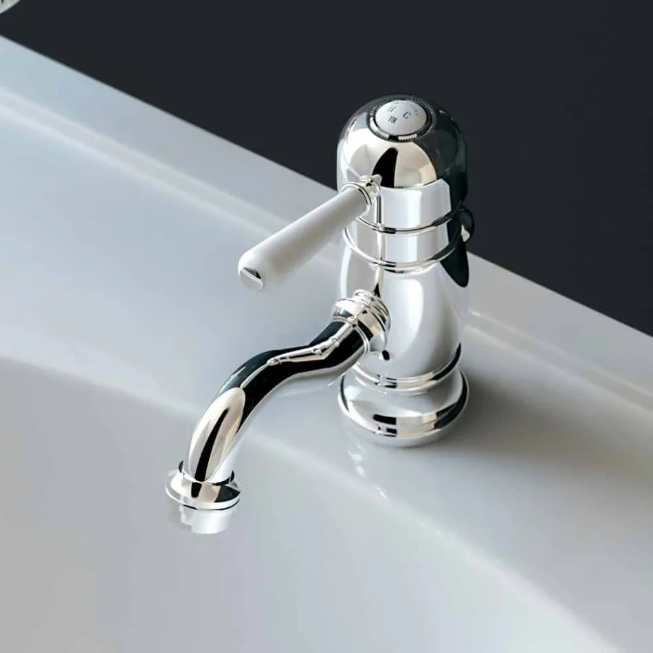 Made in Italy Design Brass Countertop Washbasin Mixer - Binsu Viadurini
