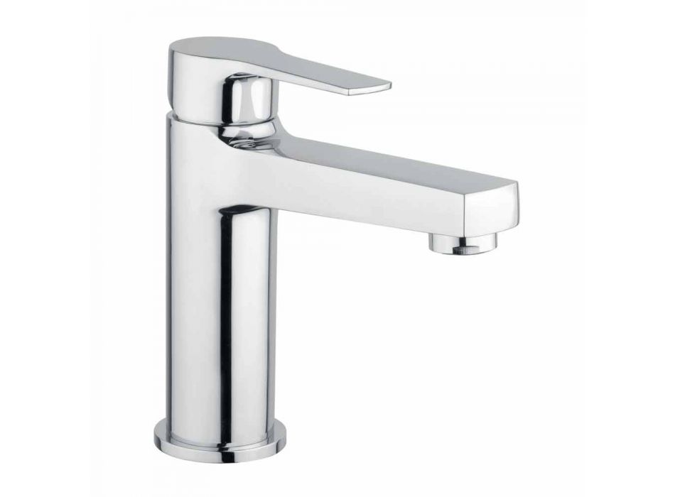 Brass Bathroom Sink Mixer Without Drain Made in Italy - Sindra Viadurini