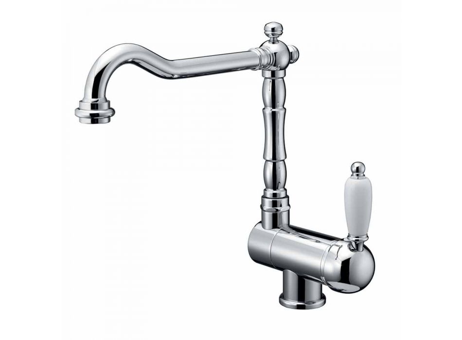 Classic Style Brass Kitchen Sink Mixer Made in Italy - Annodo Viadurini
