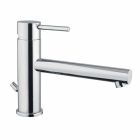 Washbasin mixer in chromed brass with drain made in Italy - Ermia Viadurini