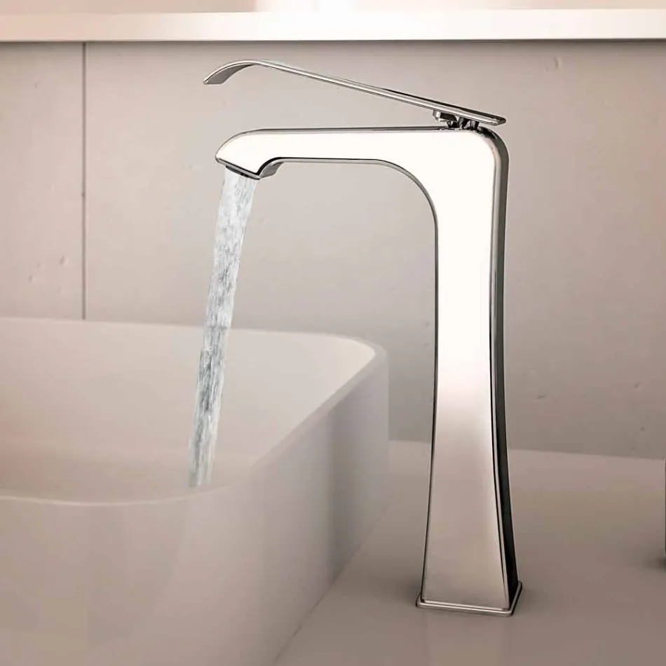 Made in Italy Design Chrome Brass Basin Mixer - Bonina Viadurini